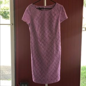 Talbots Leaf Eyelet Dress